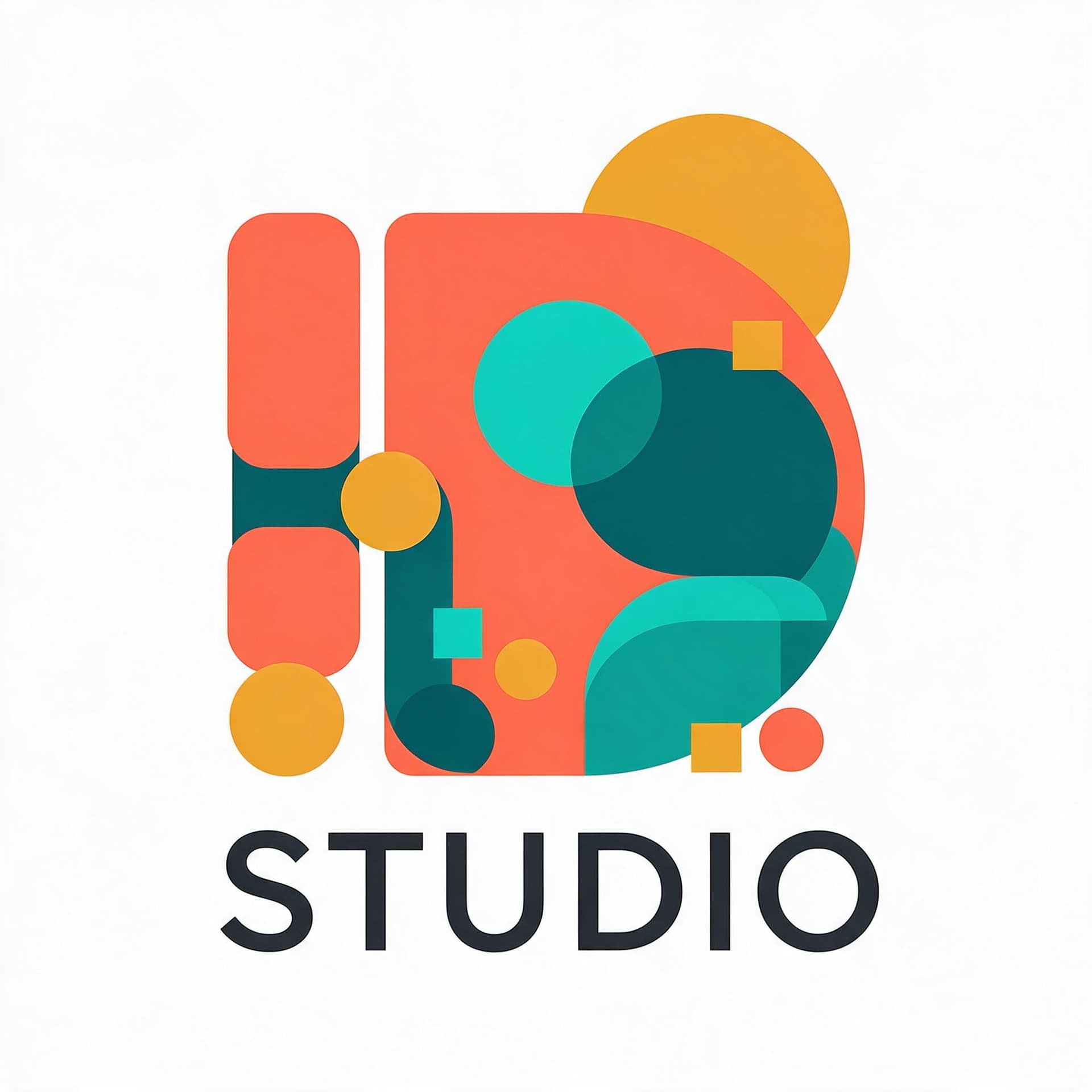 Studio creative agency geometric logo